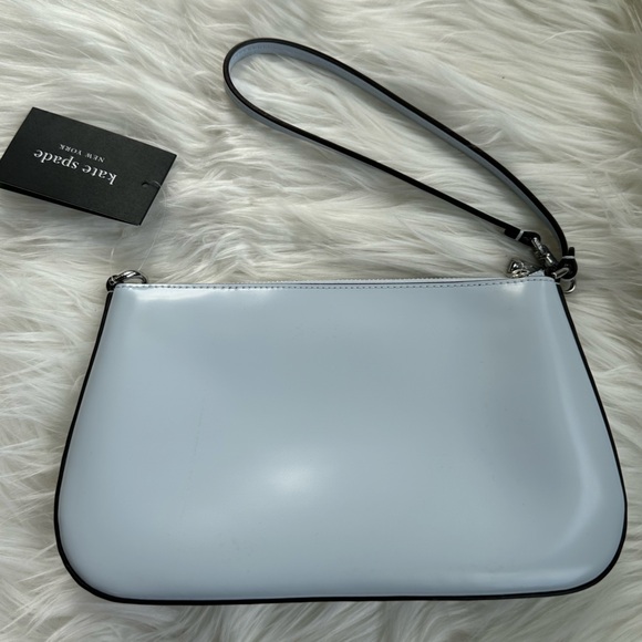 NWT Kate Spade New York - Sam Icon Leather Mini Pochette Watercolour Blue - Picture 6 of 13